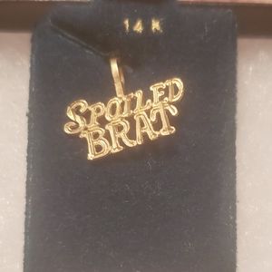 Necklace Charm ' Spoiled Brat'